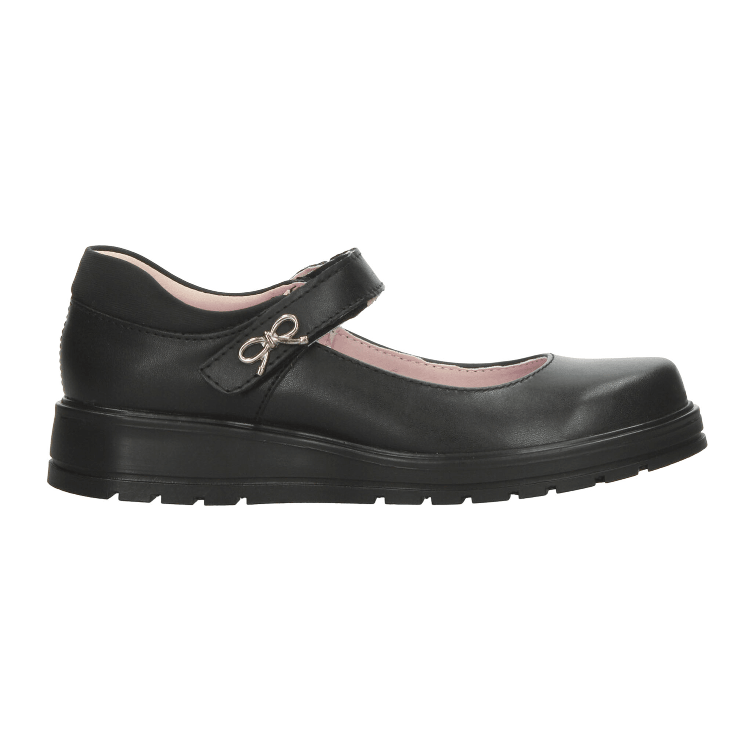 Zapato Yuyin Niña Escolar Cinta Adhesiva Negro Infantil T22-26 — imagen 1