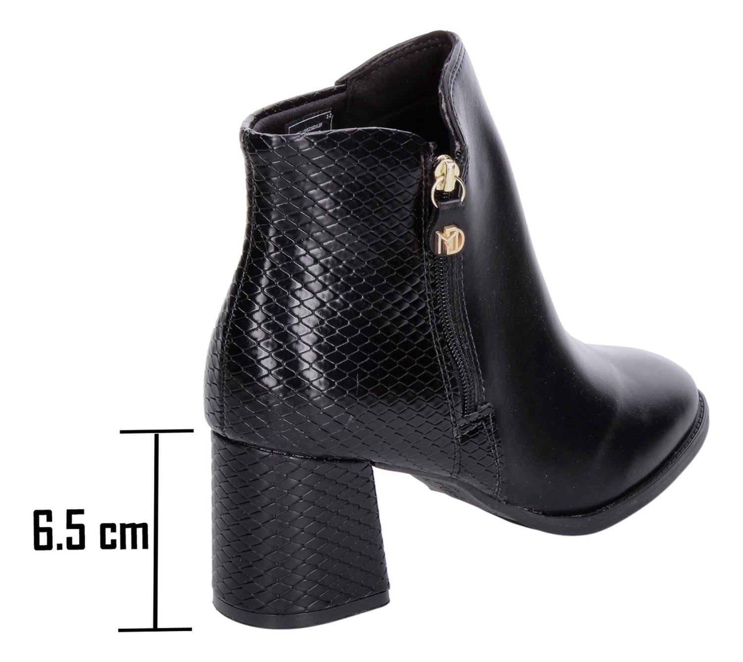 Botín Modare Dama Negro Tacón Para Mujer — imagen 5