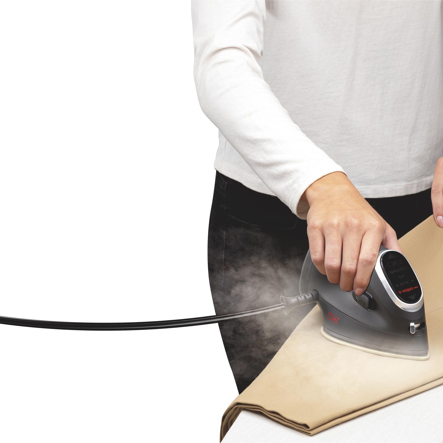 PLANCHA ELECTRONICA CHI 13120 CABLE RETRACTIL HAMILTON BEACH — imagen 9