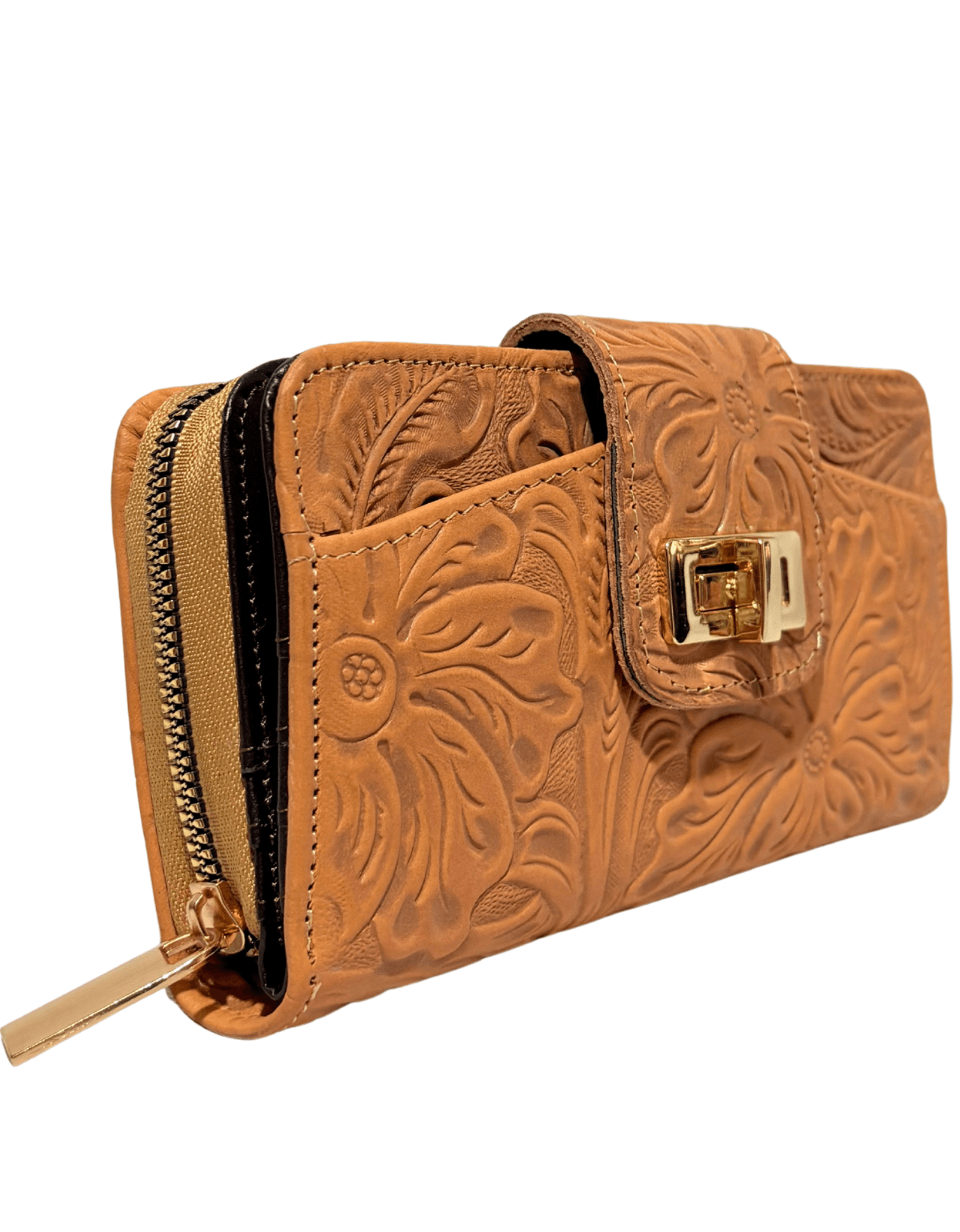 Cartera Billetera Monedero De Dama Piel Legitima Jazmin — imagen 4