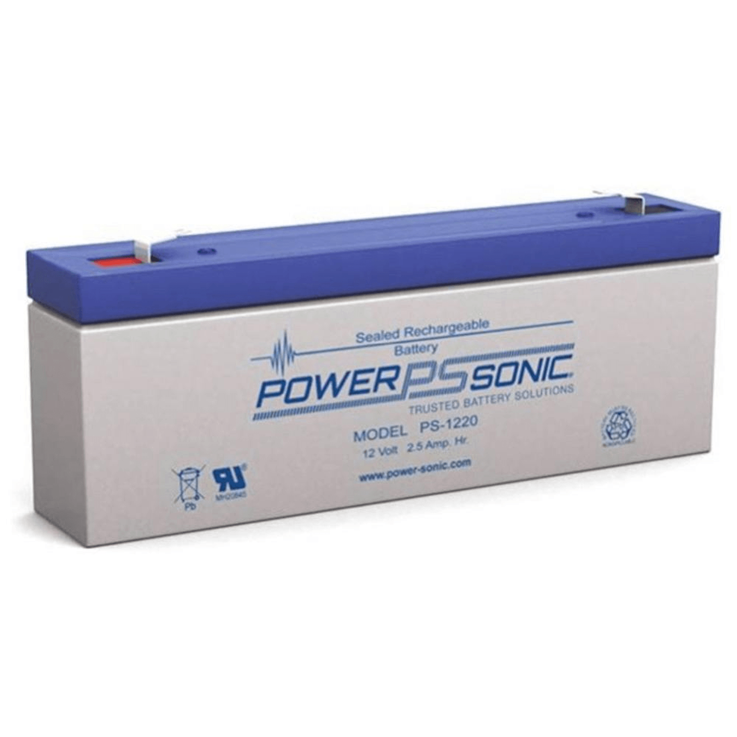 BATERIA RESPALDO POWER SONIC PS-1220 F1 12V 2.5 AH AGM — imagen 1
