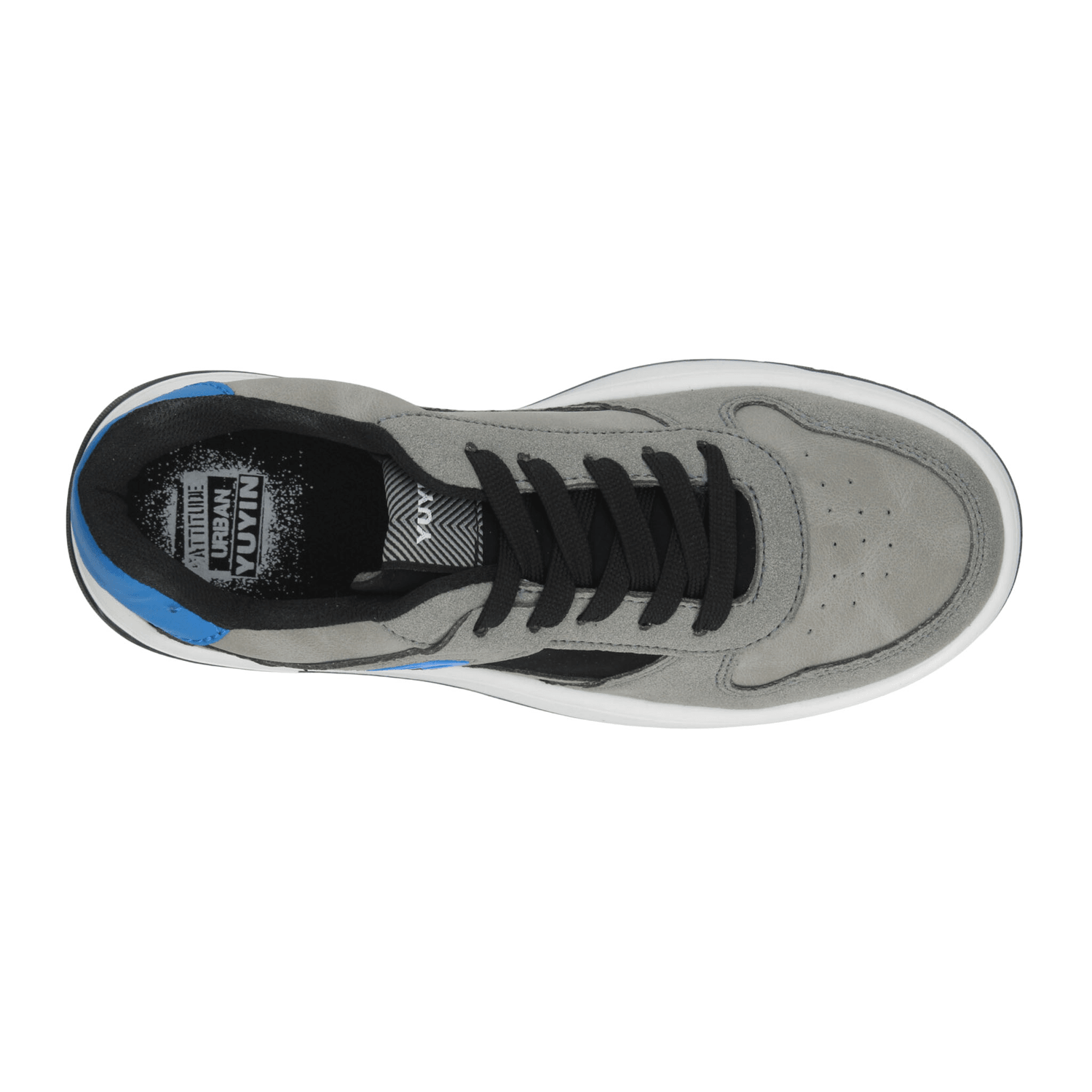 Tenis Yuyin Niño Gris Casual Cómodo Cintas Infantil T18-22 — imagen 9