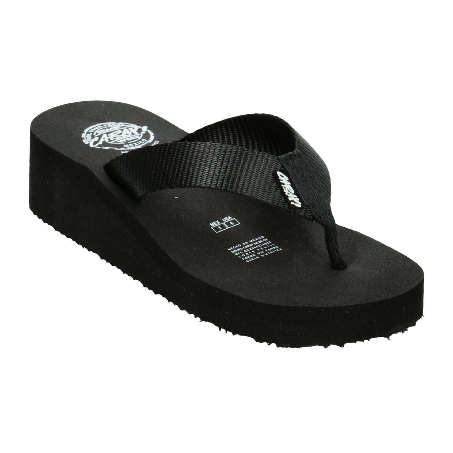 Sandalia Caray Dama Negro Casual Plataforma Para Mujer — imagen 5