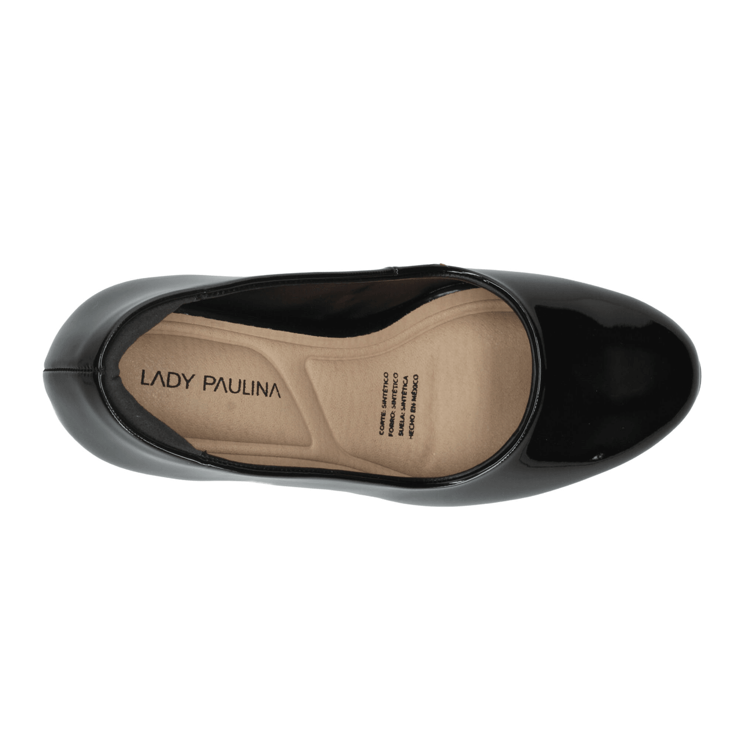 Zapatillas Paulina Dama Formal Charol Negro Mujer — imagen 8