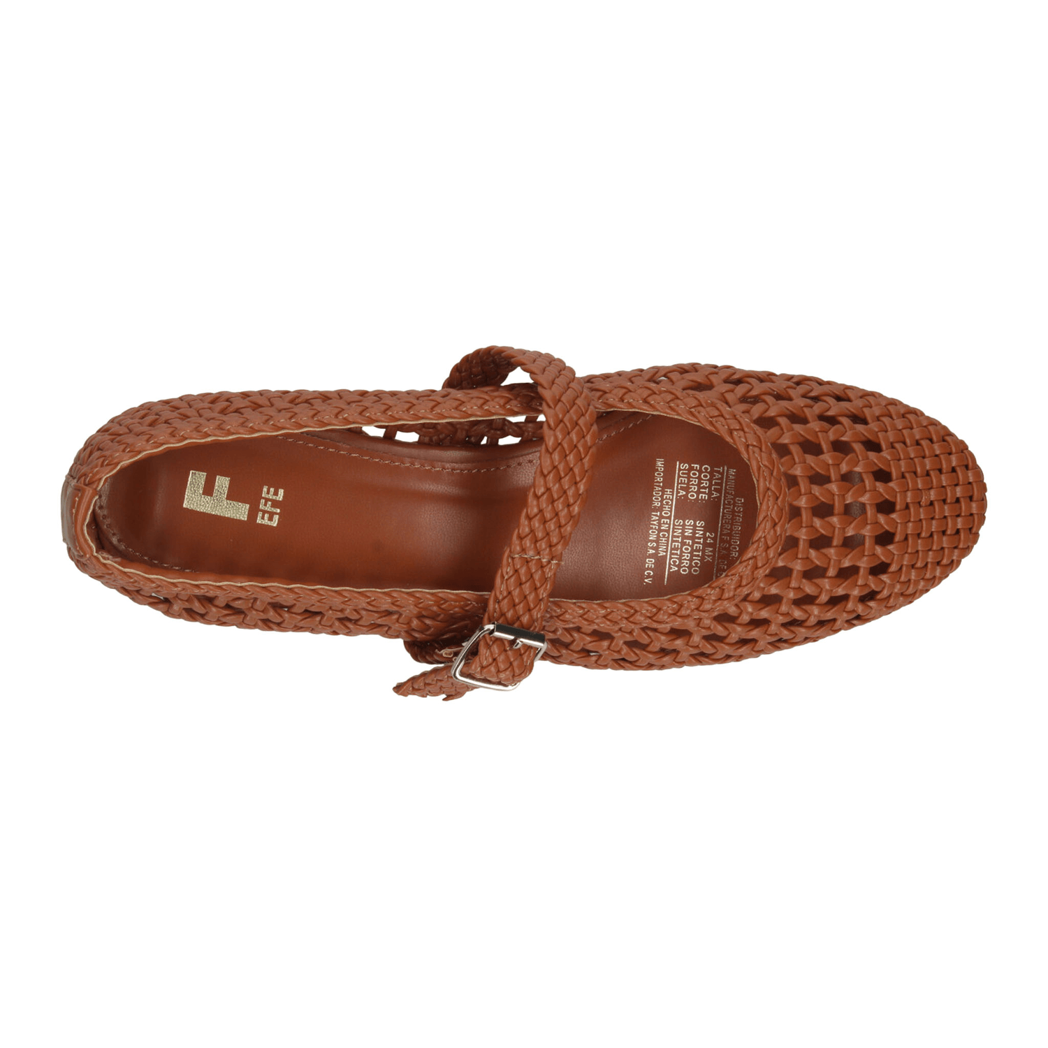 Flats EFE Francis Dama Casual Hebilla Cómodo Café Mujer — imagen 8