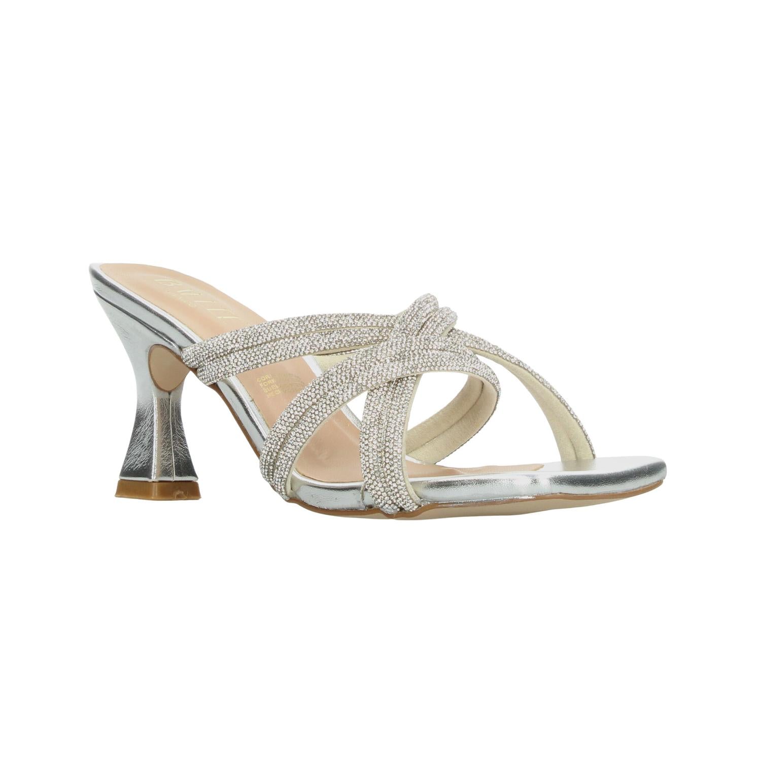Sandalias Dama Balleé Plateado De Fiesta Mujer — imagen 3