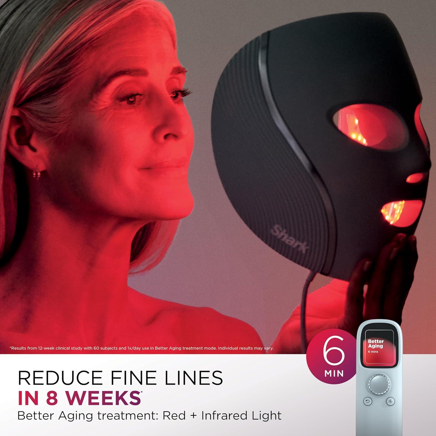Mascarilla Facial LED Shark FW312LLA Antiedad Crioterapia — imagen 4