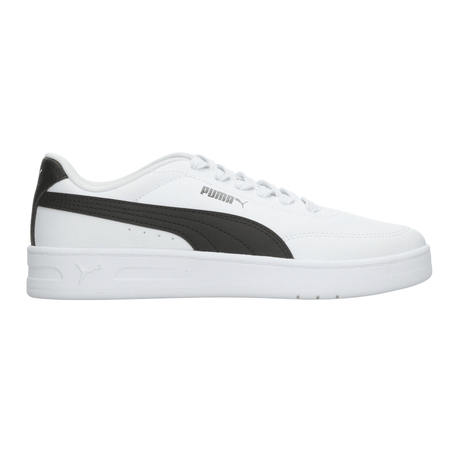 Tenis Puma Court Classic Clean Niño Casual Blanco Infantil T22-26 — imagen 1