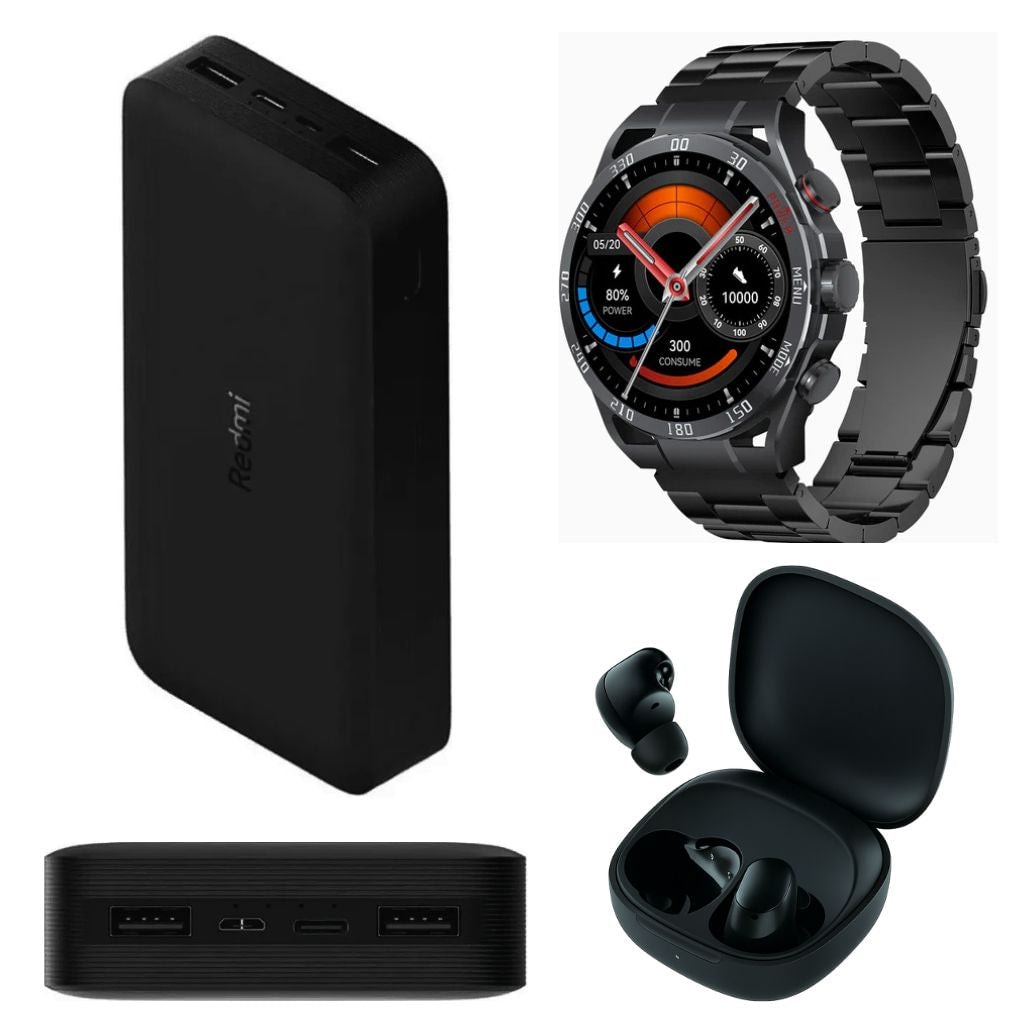 PowerBank Xiaomi Redmi Fast Charge 20000 mHa + Smartwatch Filwans GTR (Negro) + Audifonos Xiaomi Buds 6 Play (Negro) — image 2