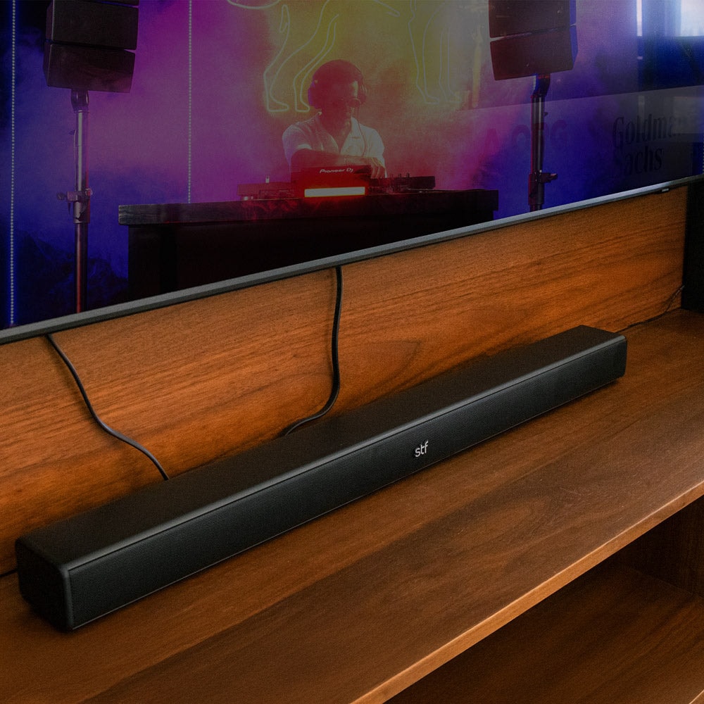 Barra de Sonido Home Audio 5.1 STF Subwoofer Alambrico 90W HDMI / OPTICO / 3.5mm AUX / USB — imagen 7