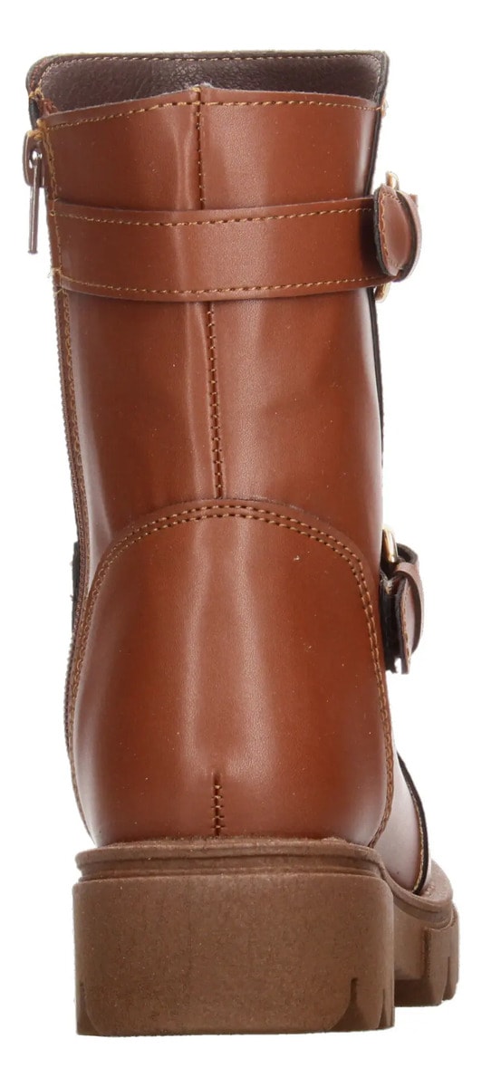 Bota Jakuna Dama Tacón 4cm Cómodo Casual Café Mujer — imagen 16