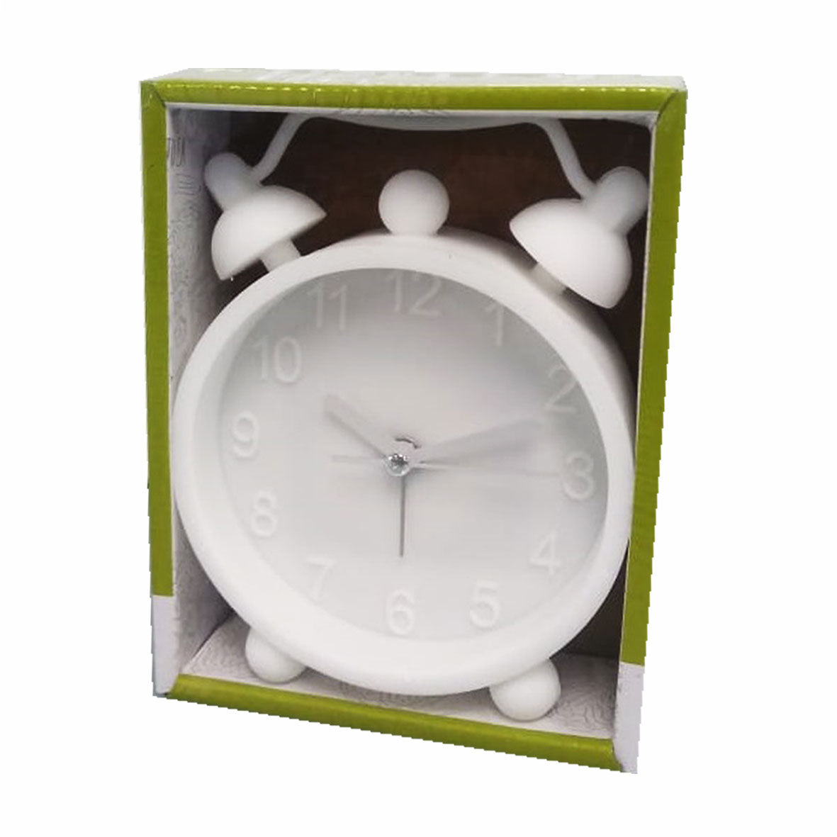 Reloj Despertador Analógico Silicon Blanco Decorativo Timco RD-611B — imagen 3