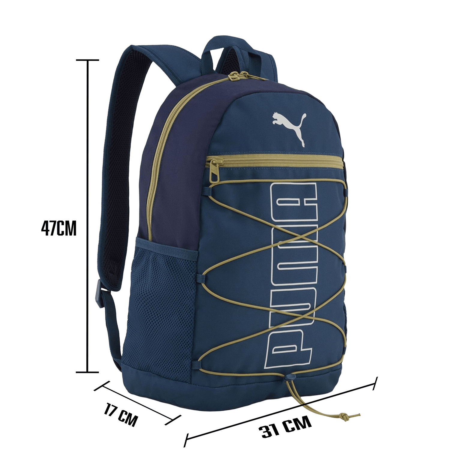 Mochila Puma Plus II Azul Para Laptop Escolar Unisex 24L — imagen 6