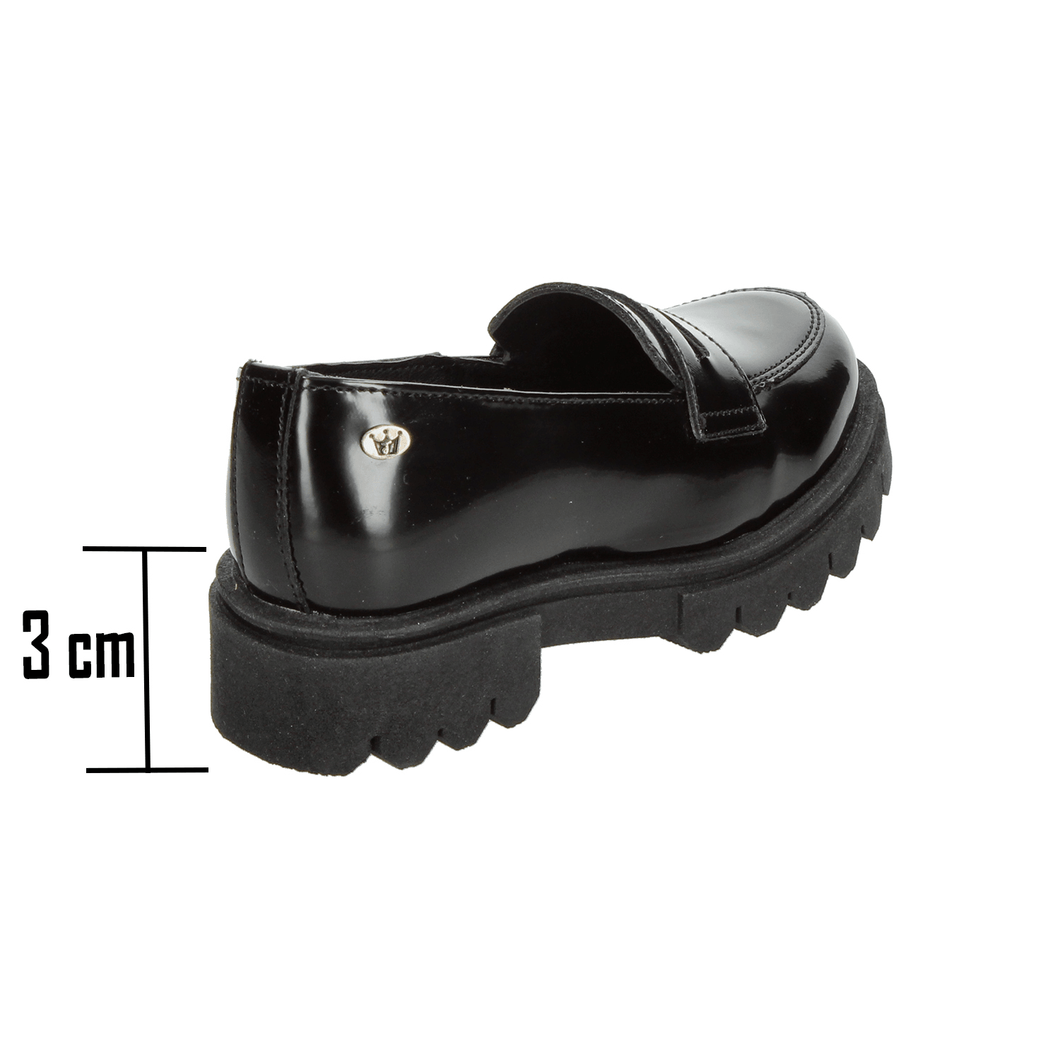 Zapato Jakuna Niña Plataforma Casual Negro Infantil T18-22 — imagen 3