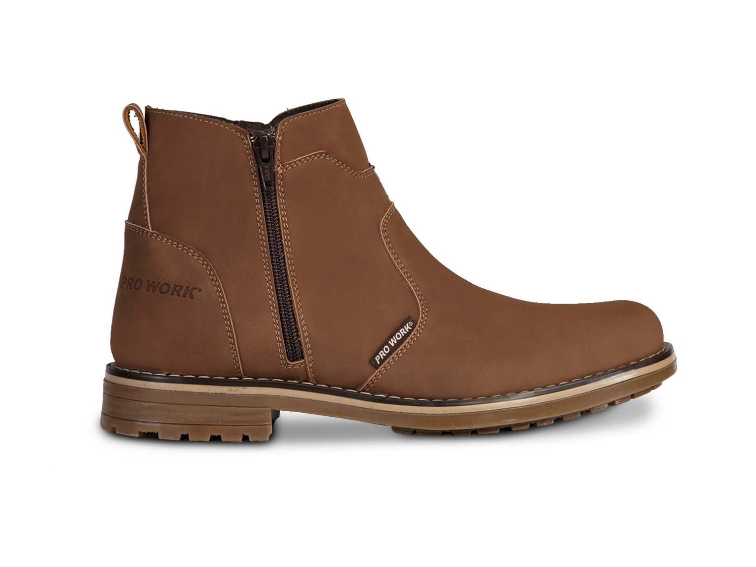 Bota hombre botin vestir vaquera PRO WORK 89719 Canela — imagen 3