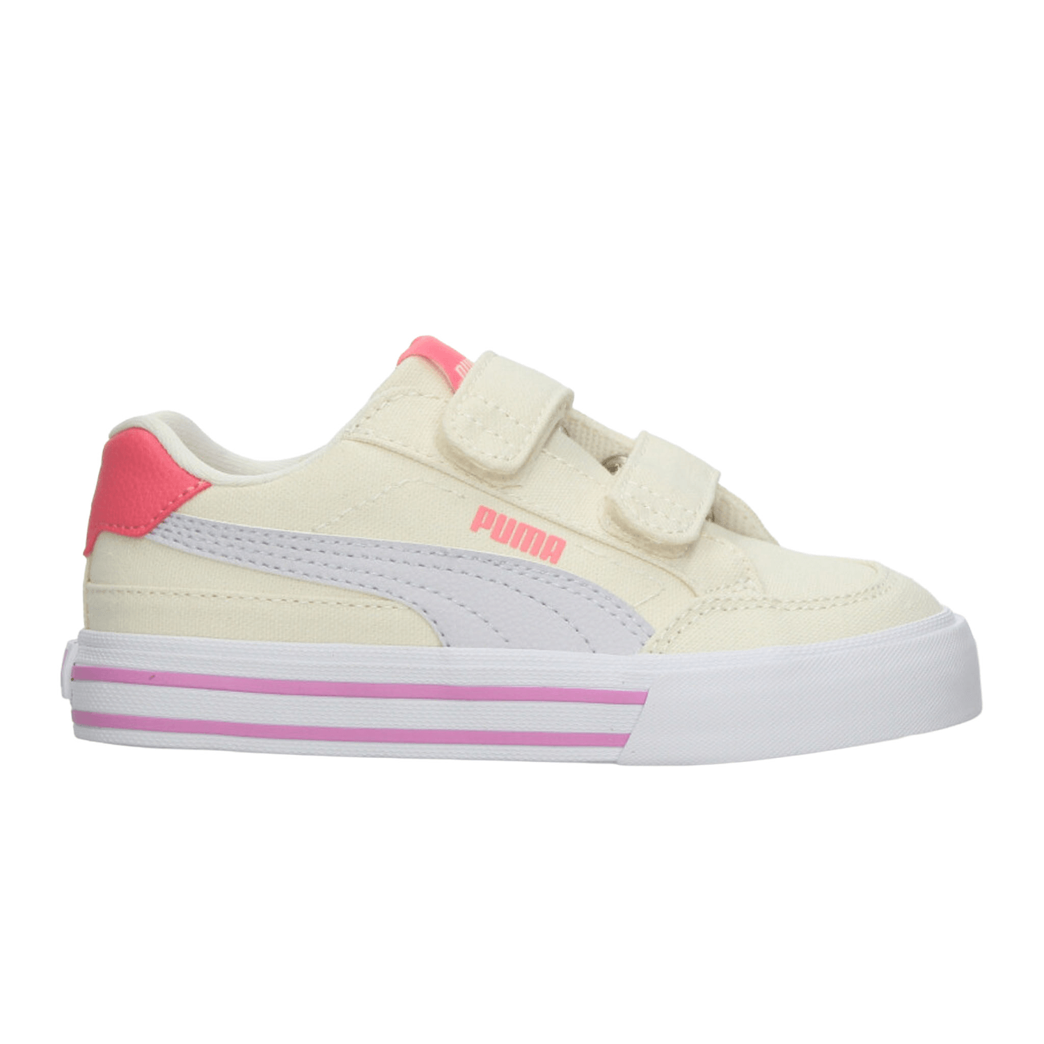 Tenis Puma Court Classic Niña Casual Off White Infantil T16-22 — imagen 1