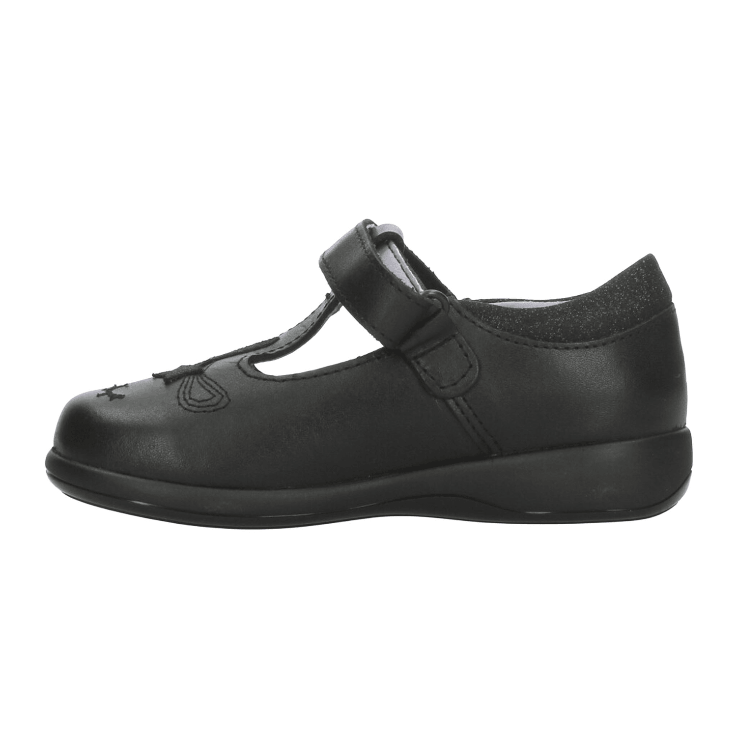 Zapato Vavito Niña Escolar Cinta Adhesiva Negro Infantil T15-18 — imagen 5