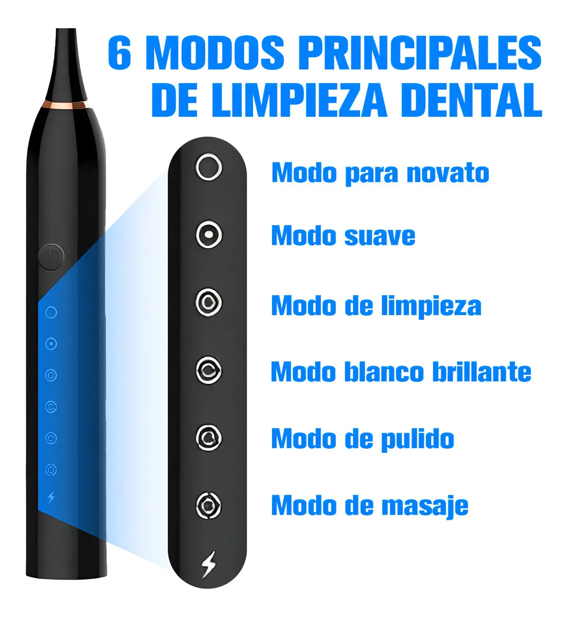 Cepillo de dientes eléctrico (Incluye 4 cabezales) — imagen 6