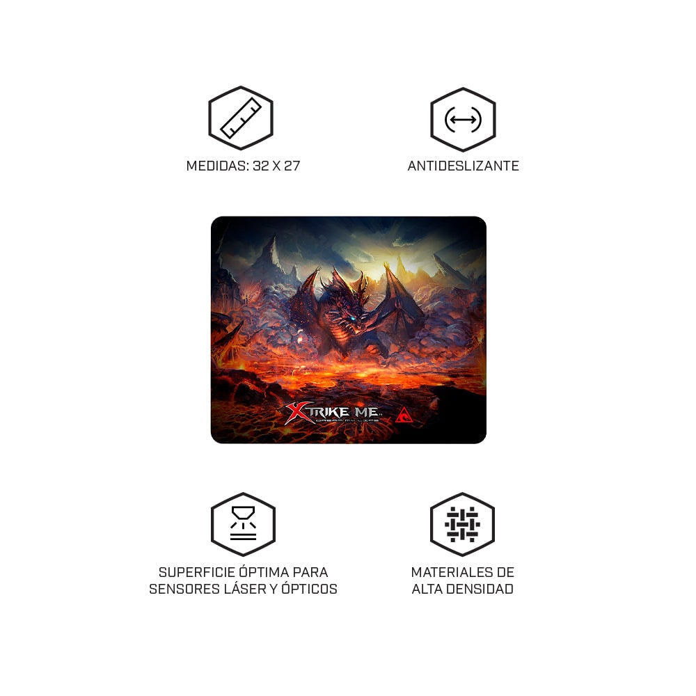 Mousepad gamer XTRIKE ME MP-002 alta densidad gaming para computadora — imagen 3