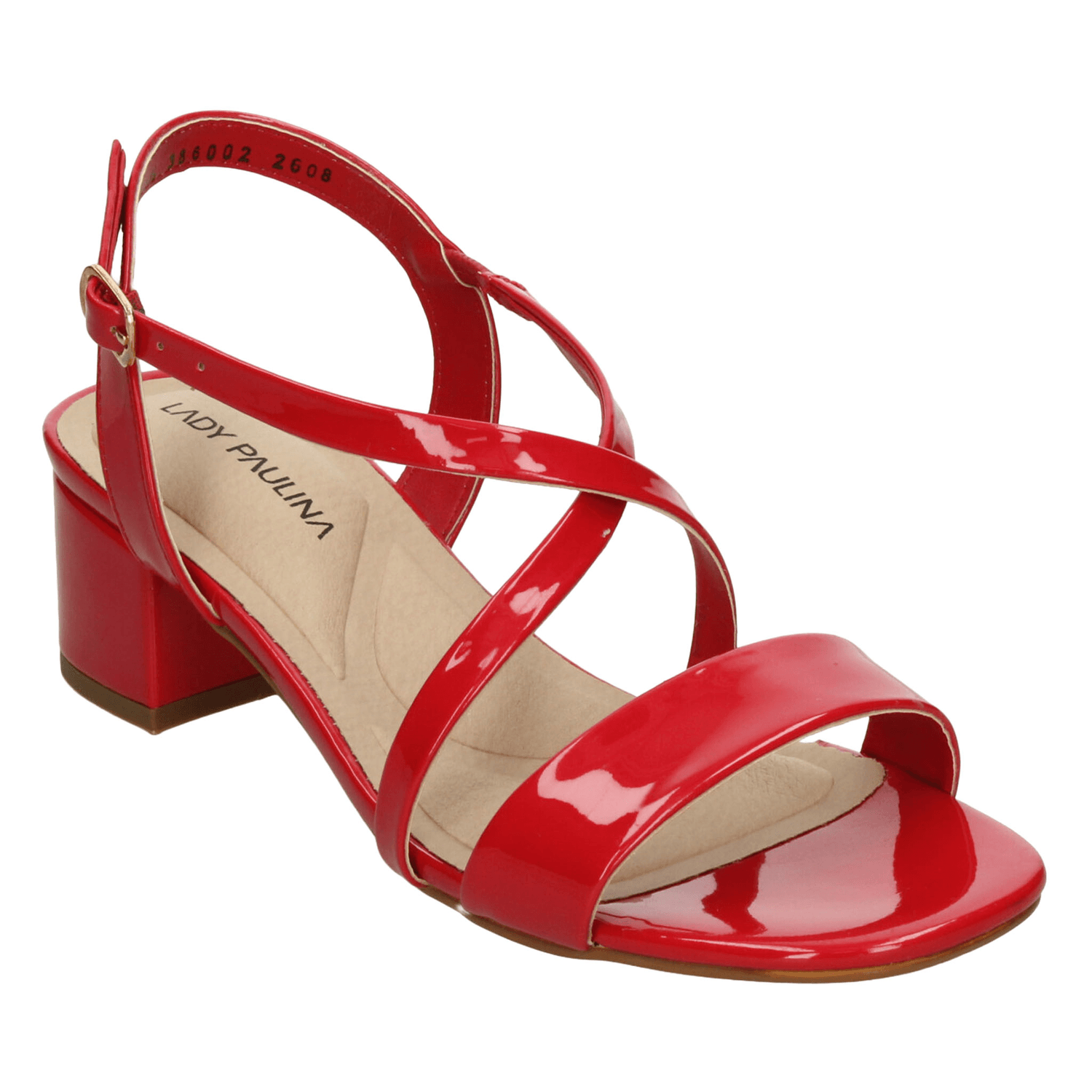 Sandalias Dama Paulina Rojo Casual Mujer — imagen 5