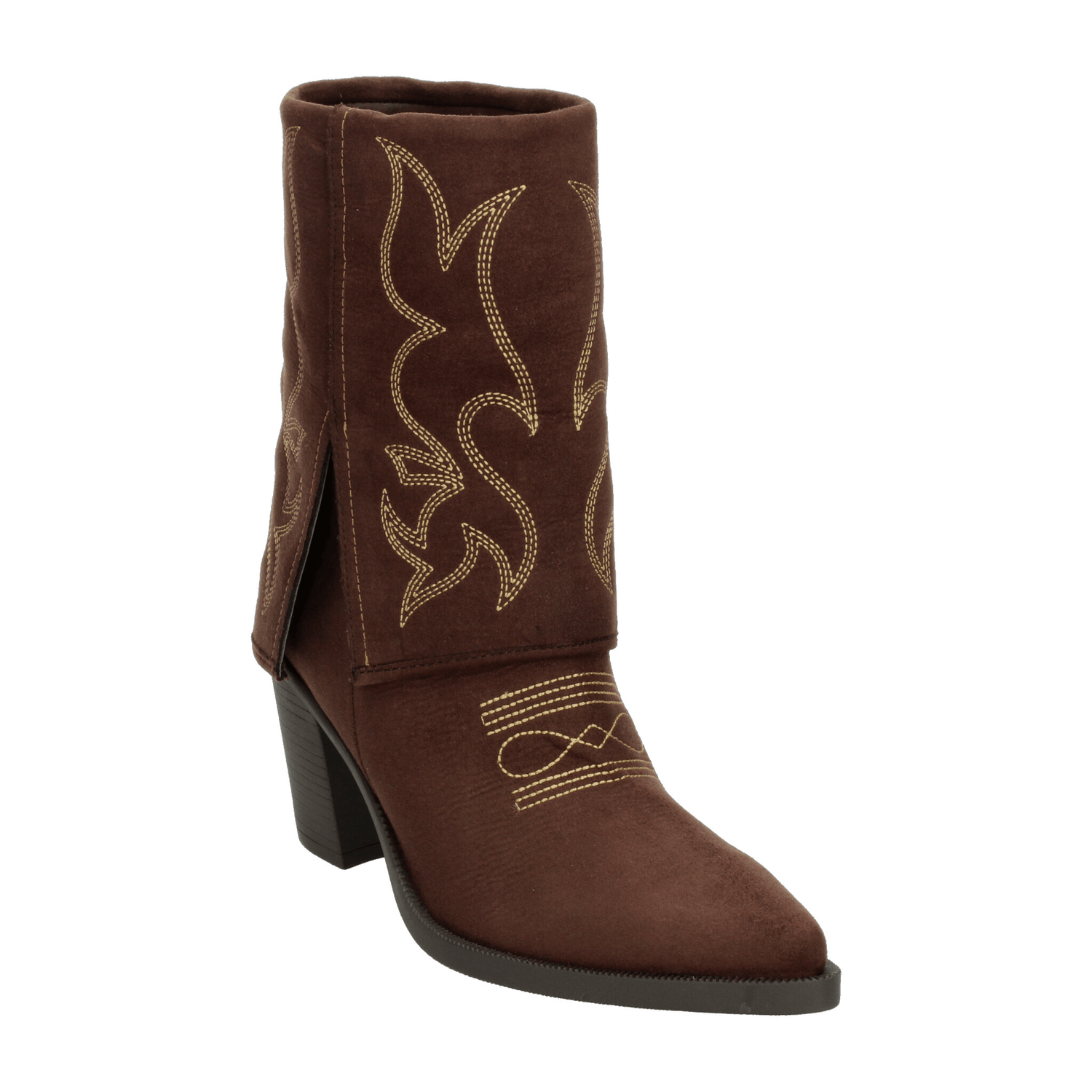 Bota Salamandra Dama Casual Vaquera Moda Café Mujer — imagen 4