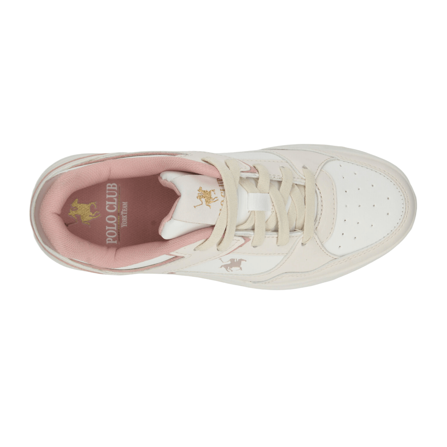 Tenis Polo Dama Deportivo Beige Rosa Mujer — imagen 8