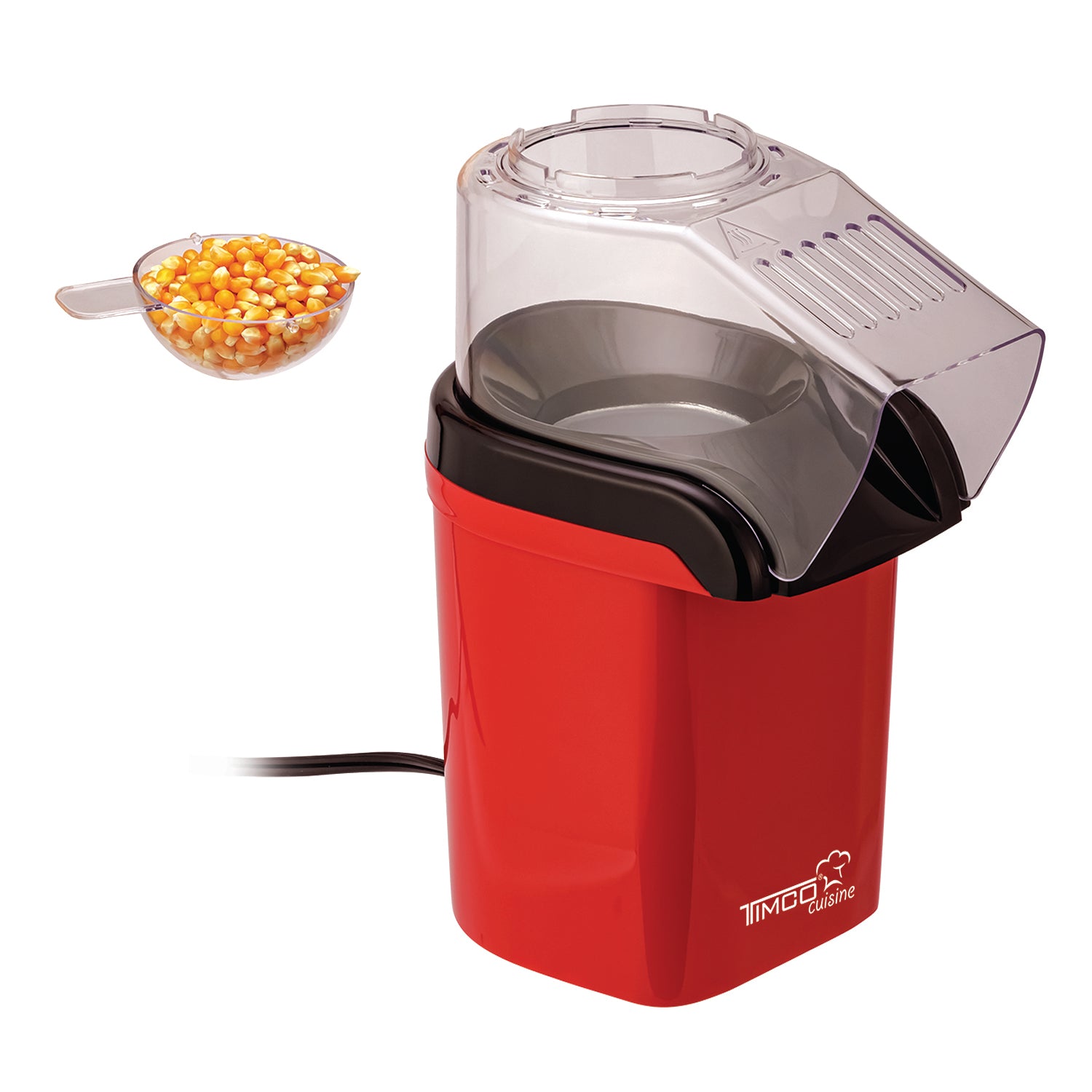Maquina de Palomitas de Maiz con Tapa Medidora Maquina Palomitero Aire Caliente Automatica Palomera Capacidad de 80g Timco PALO-810 — imagen 3