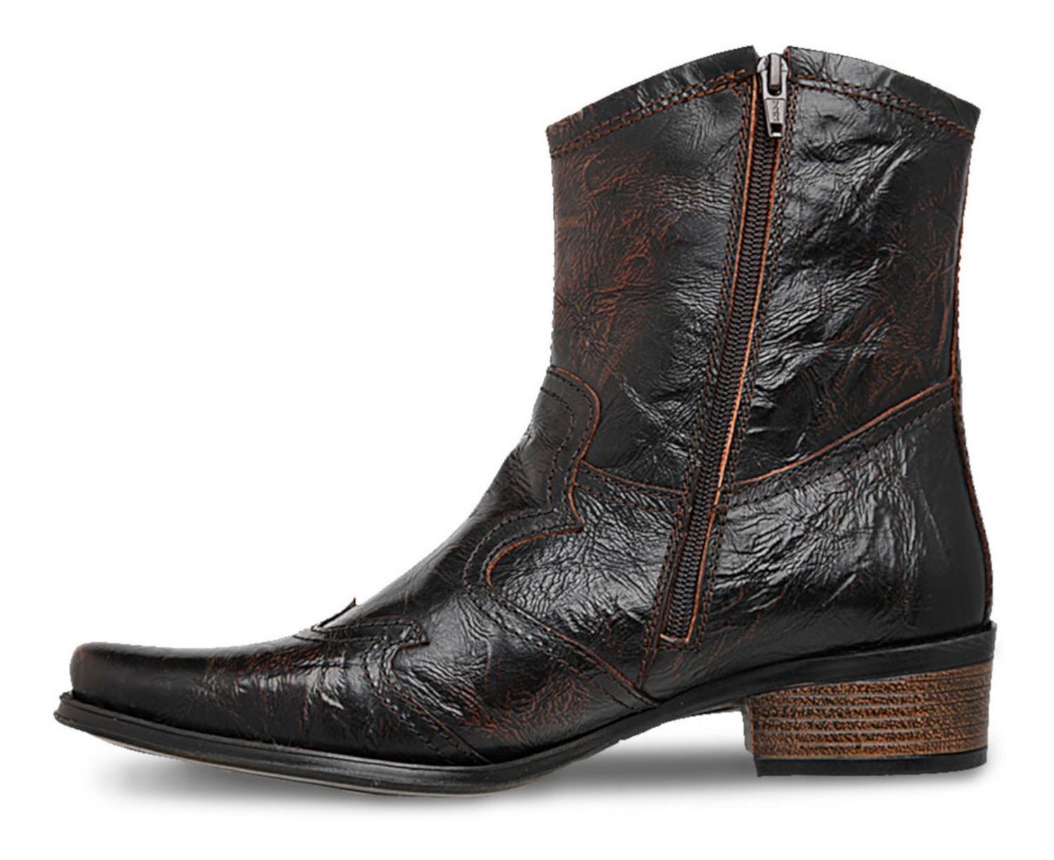 Botin Vaquero Hombre Urban Cowboy Café 40700 — imagen 4