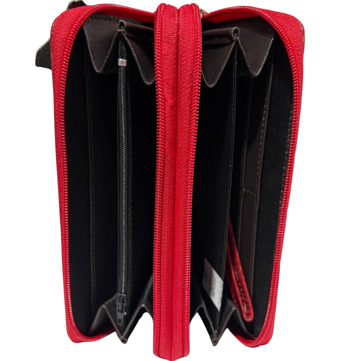 Cartera De Dama Piel Legitima Genuina Grabada 2 Cierres — imagen 10