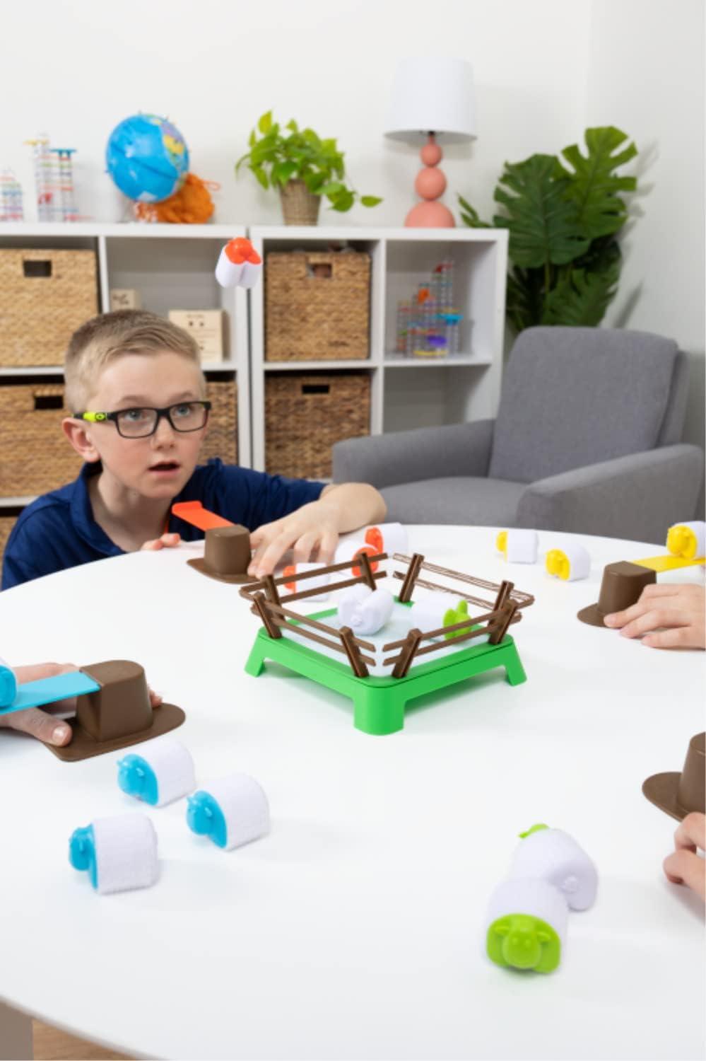 Juego De Mesa Catapulta De Ovejas Heap O Sheet Fat Brain Toys 4 Jugadores Multicolor — imagen 4