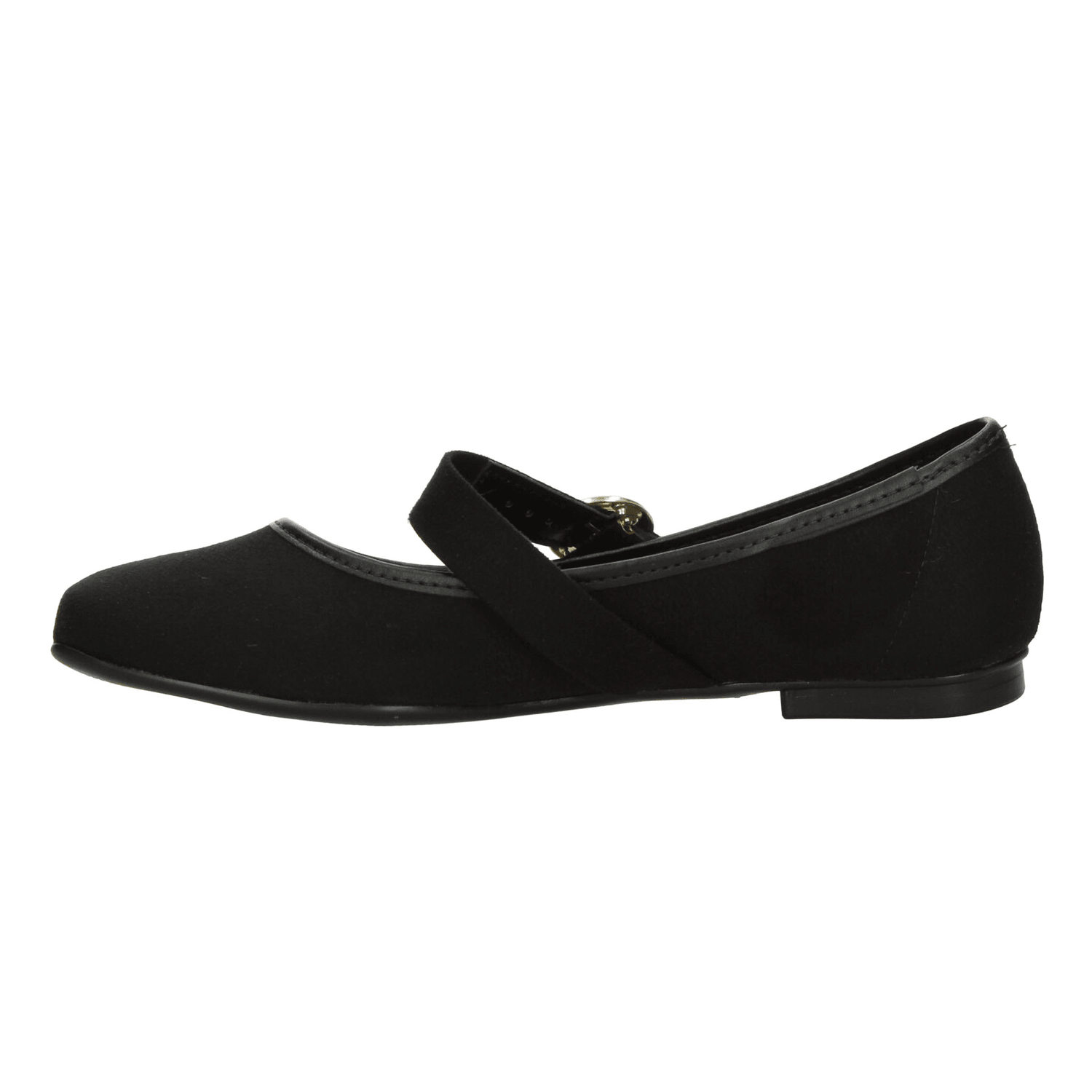 Flats Moleca Dama Negro Casual Mary Jane Hebilla Mujer — imagen 6