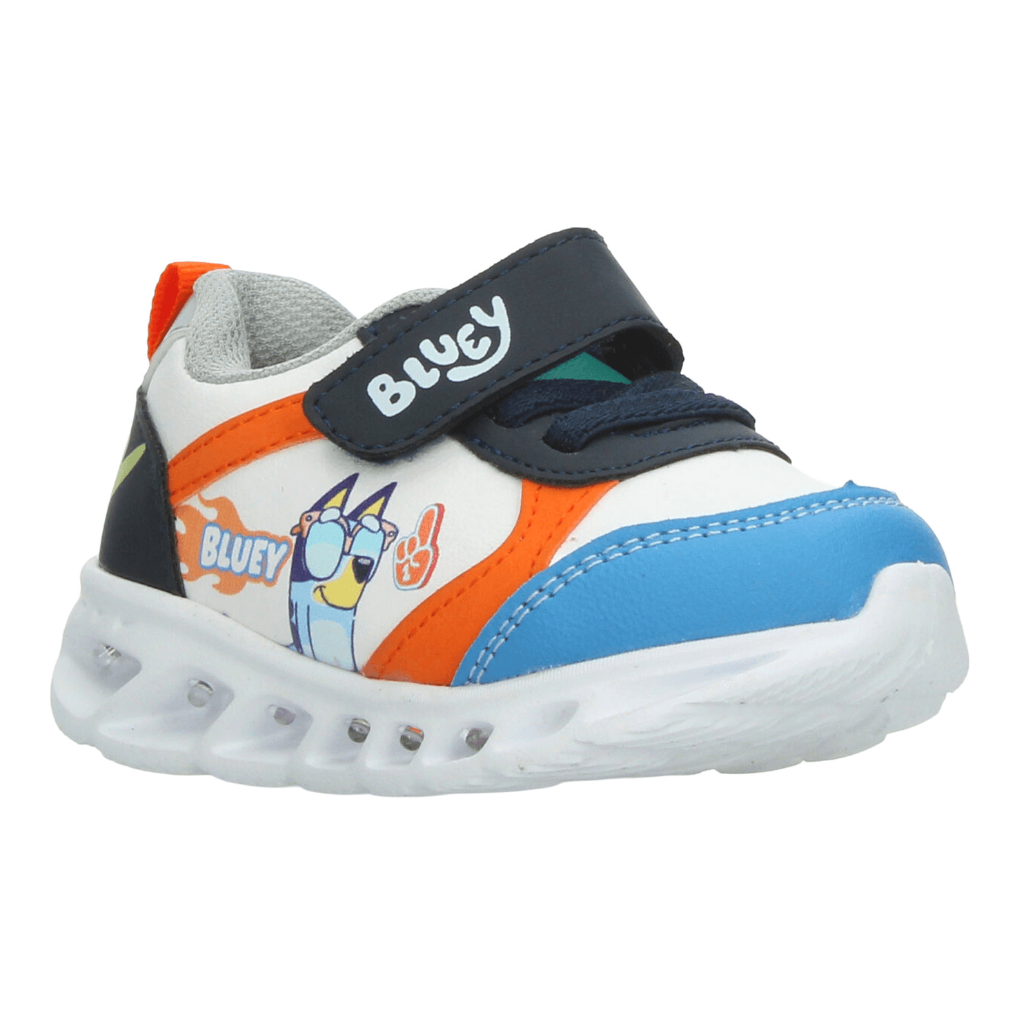 Tenis Bluey Niño Blanco Casual Luz Led Infantil T15-18 — imagen 3