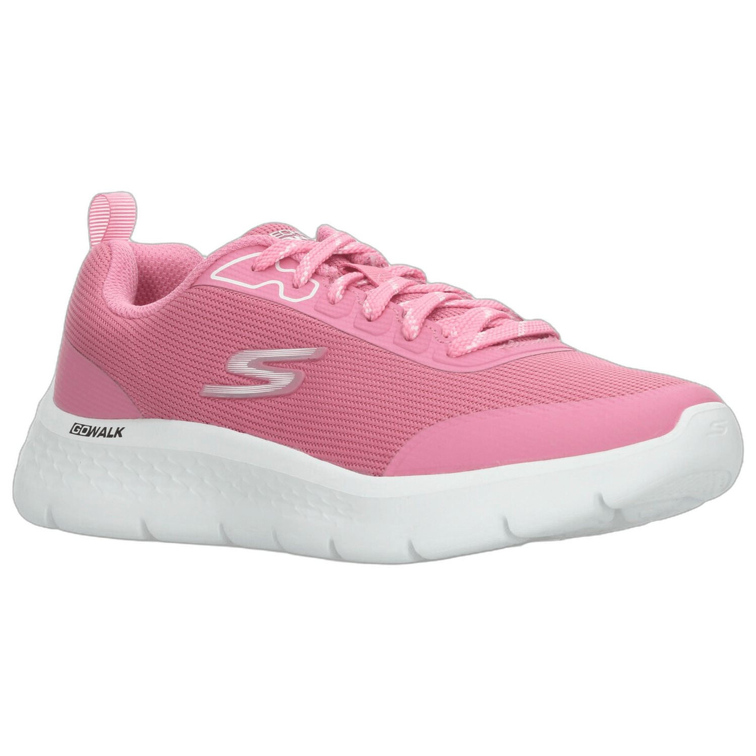 Tenis Skechers Go Walk Dama Rosa Deportivo Cintas Mujer — imagen 3