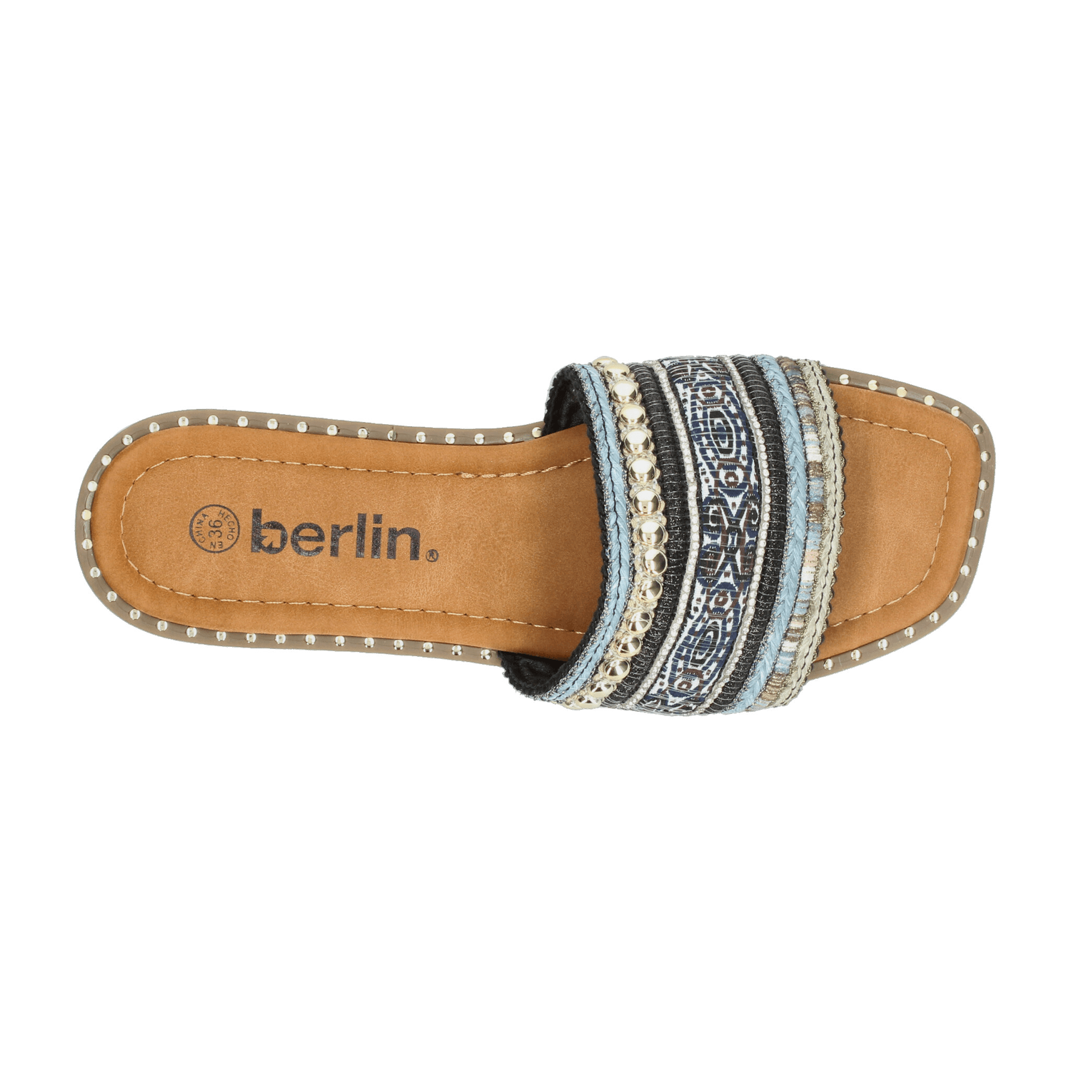 Sandalias Dama Berlin Azul Casual Mujer — imagen 9