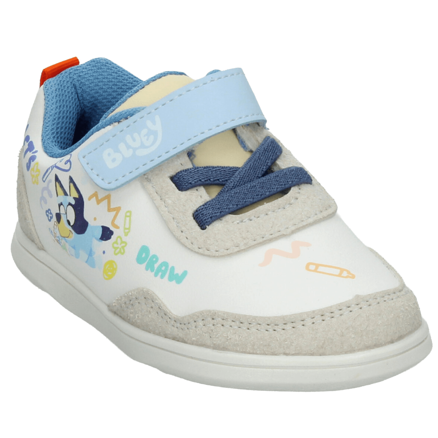 Tenis Bluey Niño Blanco Casual Adhesivo Infantil T12-15 — imagen 5