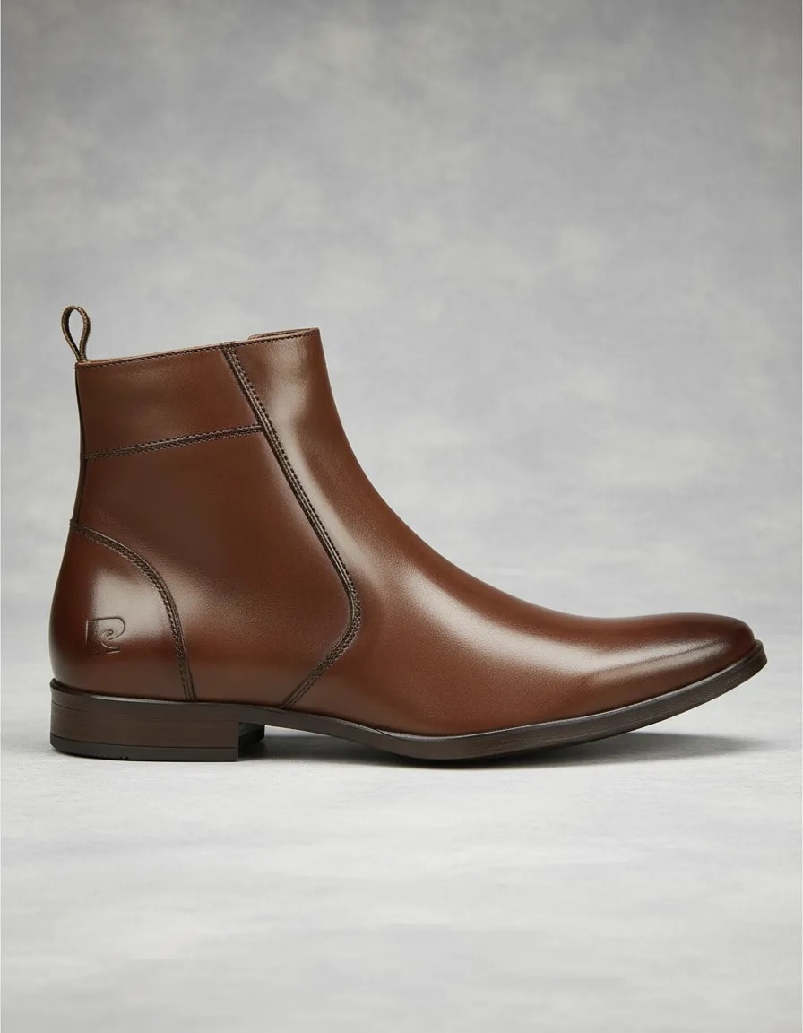 Botin Pierre Cardin Caballero Vestir Cierre Interno 826713 — imagen 6