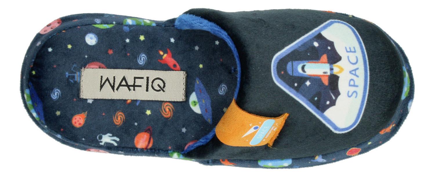 Pantuflas Niño Wafiq Azul Marino Afelpada Cómoda Casual Infantil T16-21 — imagen 10