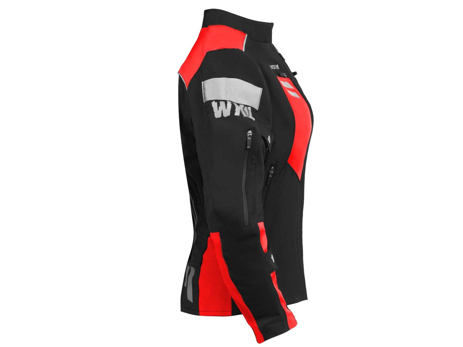 Chamarra moto mujer impermeable protecciones biker WKL 85 NR — imagen 4