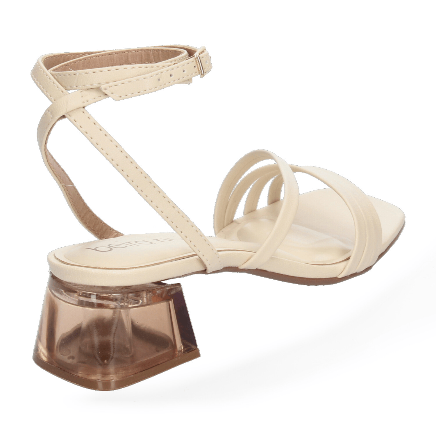 Sandallas Dama Beira Rio Crema Casual Mujer — imagen 4