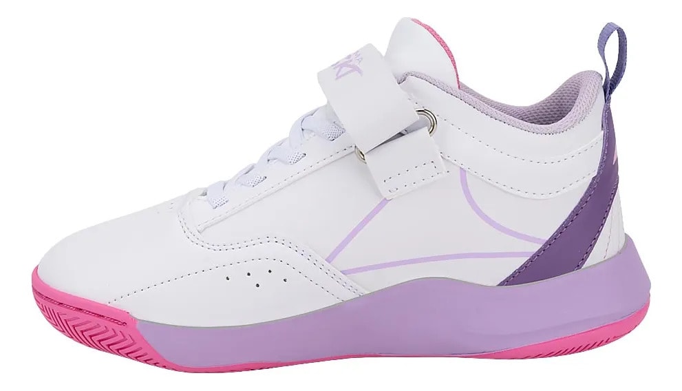 Tenis Escolar Pirma Niña Basketball Liso 1340118 — imagen 11