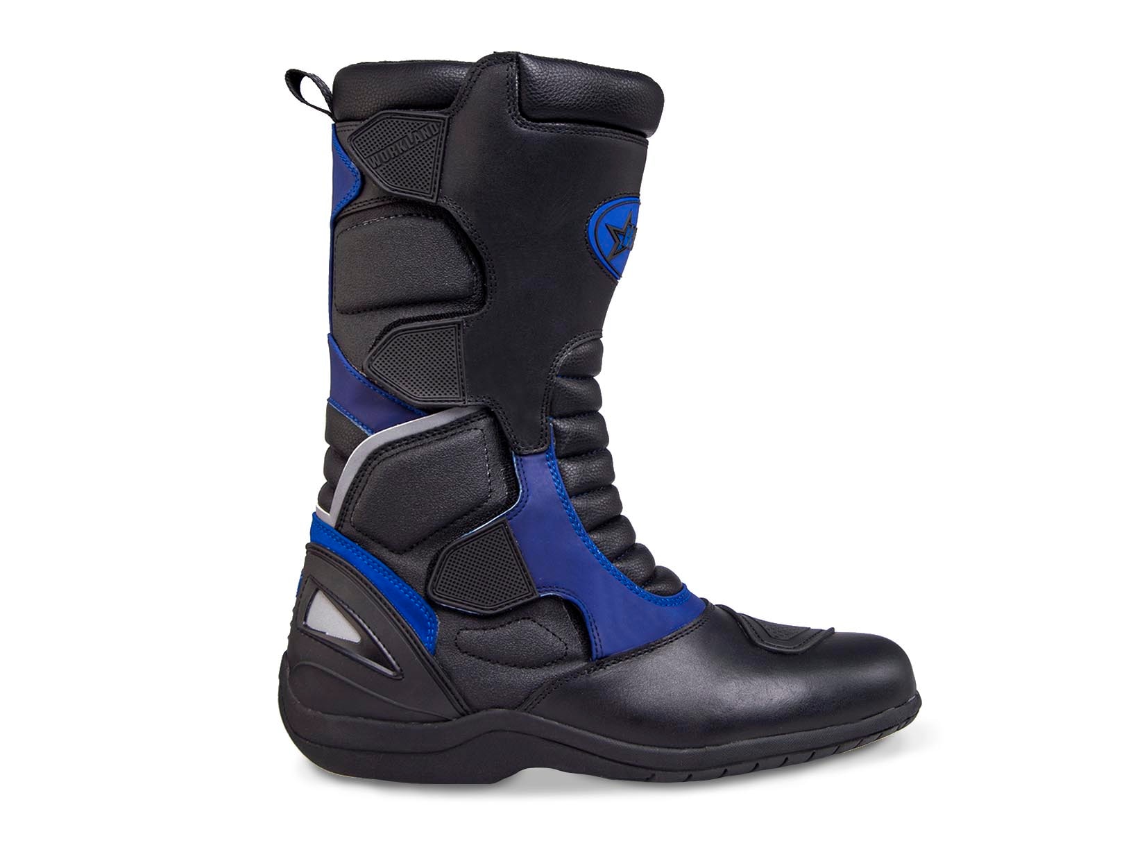 Botas Biker Hombre Doble proposito Moto Workland 009 Azul — imagen 8