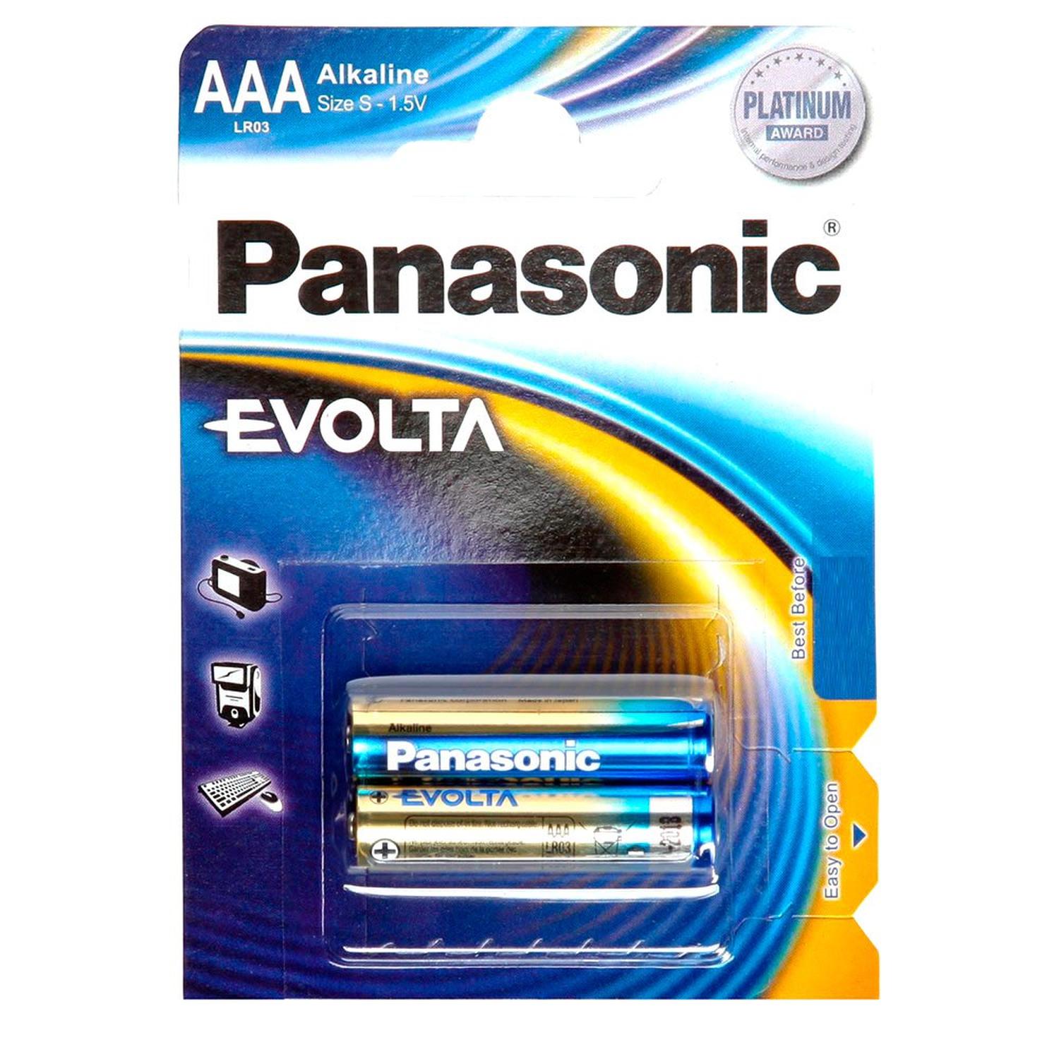 Pila Panasonic Evolta Alcalina Aaa Con 2 Lr03 — imagen 2