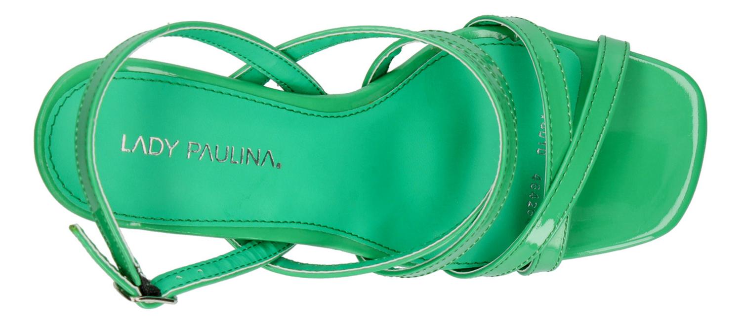 Sandalias Dama Paulina Verde Casual Mujer — imagen 9