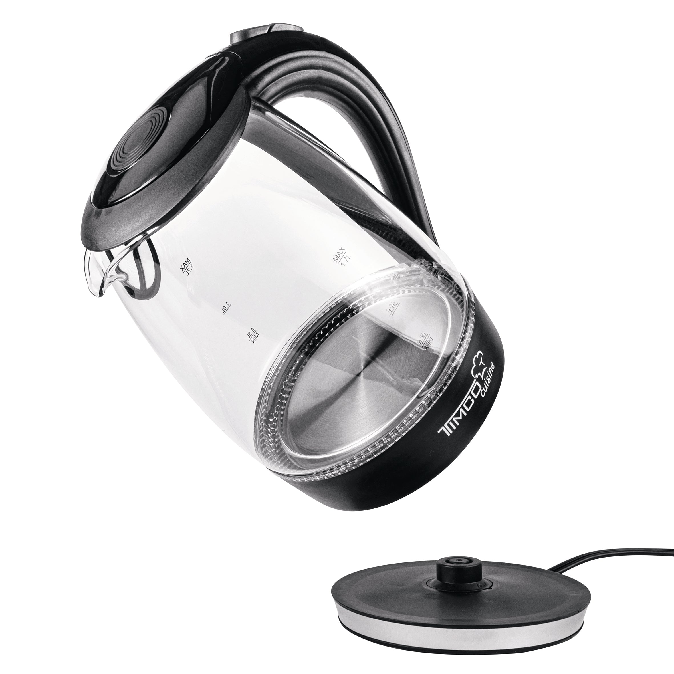 Jarra Eléctrica de Vidrio Tetera Hervidor de Agua Timco JE-V02N — imagen 8