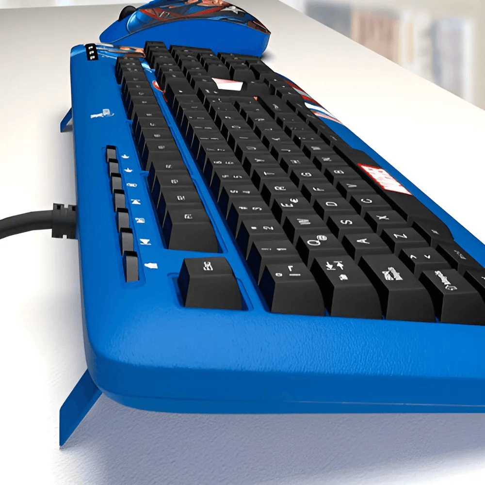 Teclado Alambricó XTech XTK-M401CA Español - Capitan America Azul — imagen 3