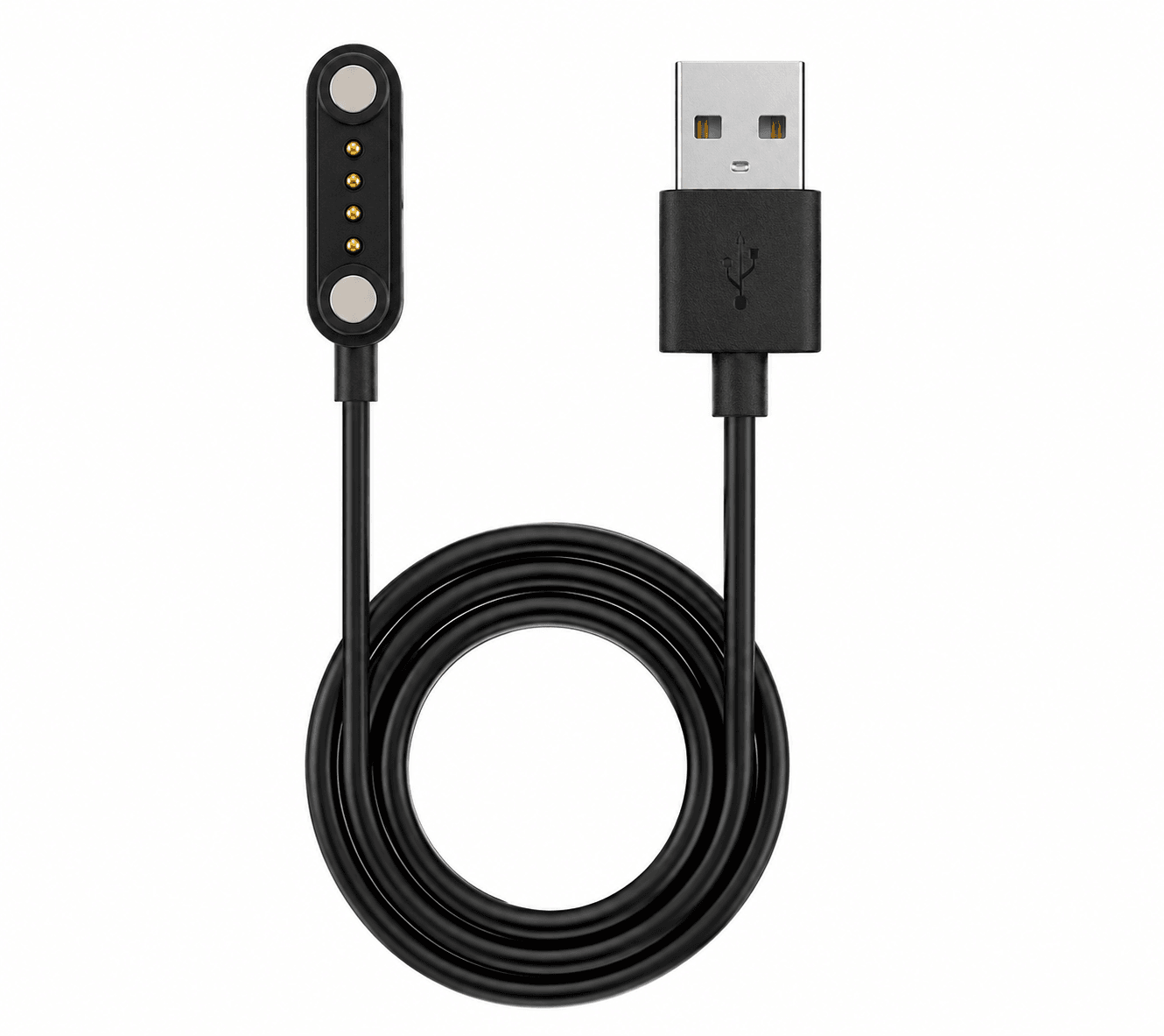 Cable de Carga Magnética de 4 Pines para Smartwatch G-Tide R9 USB Negro — imagen 4
