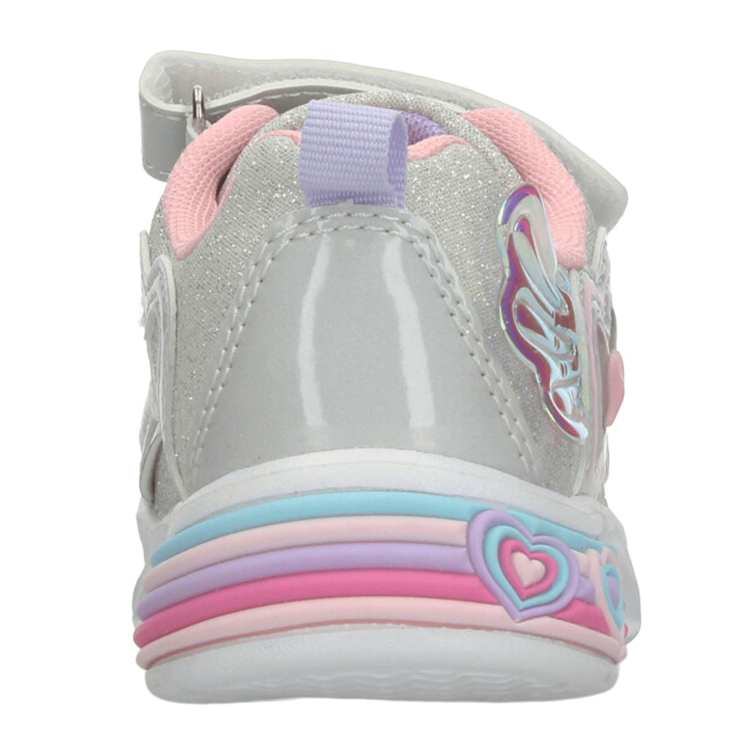 Tenis Tropicana Niña Casual Luz Led Plateado Infantil T16-22 — imagen 7