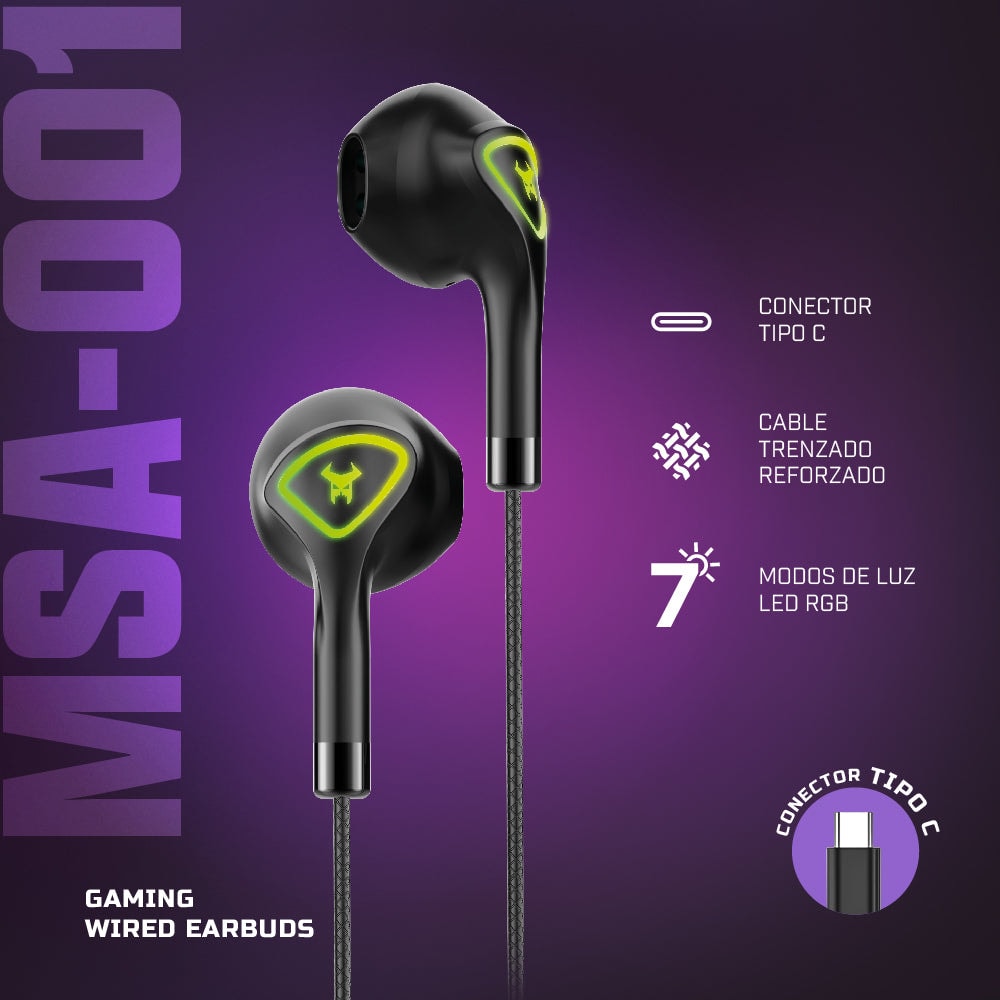 Audífonos Gamer Alámbricos In Ear STF Beast MSA-001: Videojuegos, Micrófono, 7 modos Luz — imagen 14