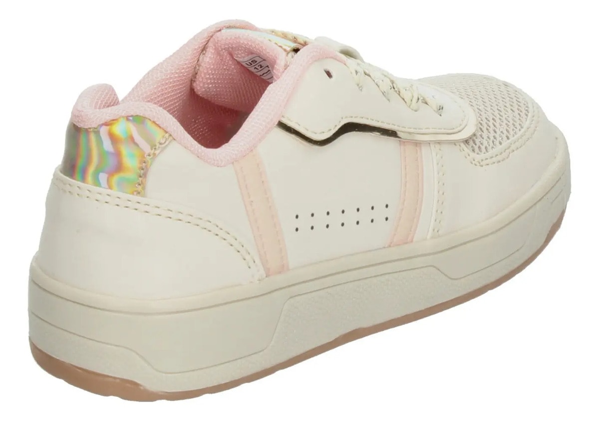 Tenis Tropicana Niña Casual Cómodos Cintas Ajustables Deportivo Latte Juvenil T18-25 — imagen 12