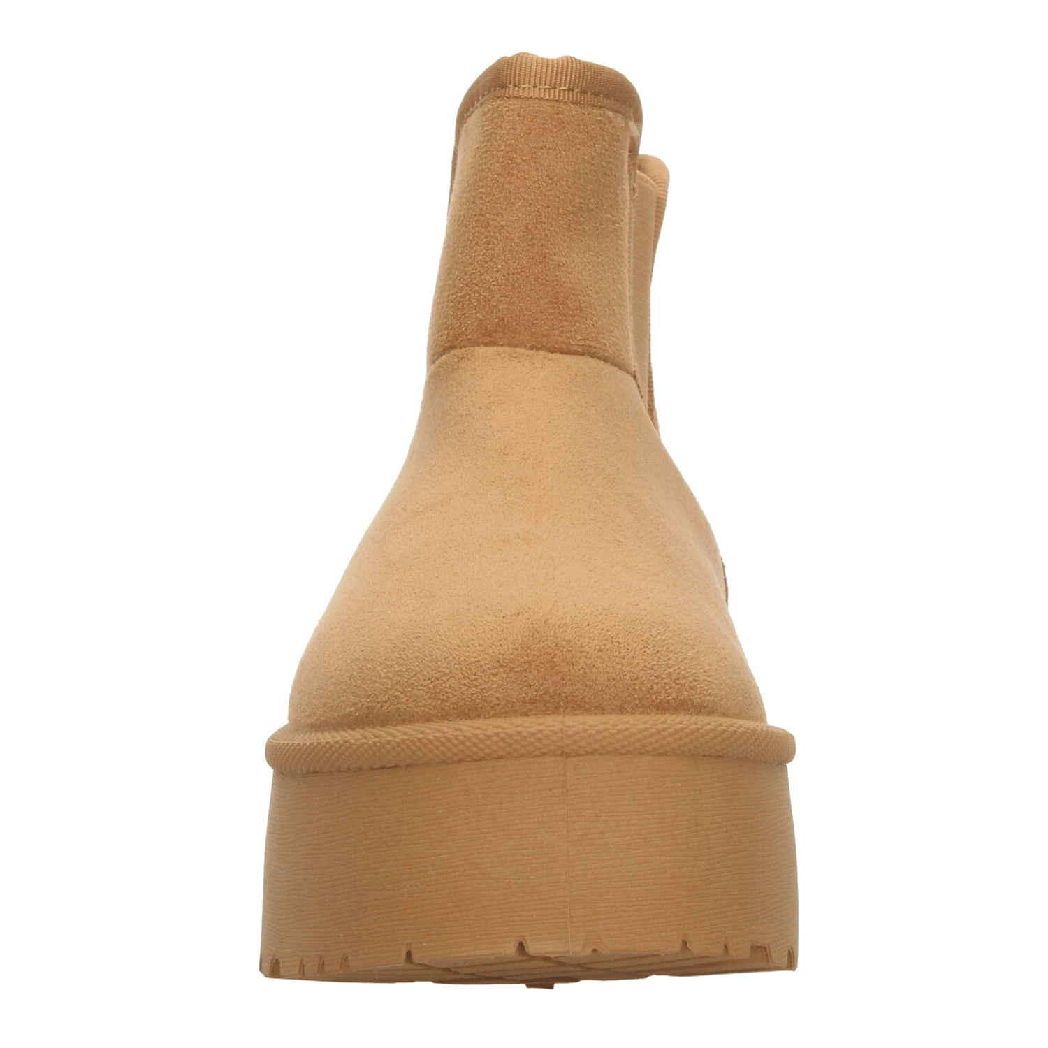 Botín Berlin Dama Casual Plataforma Peluche Camel Mujer — imagen 6